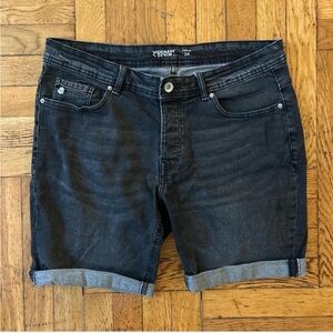 Renuar Men’s Black Denim Shorts